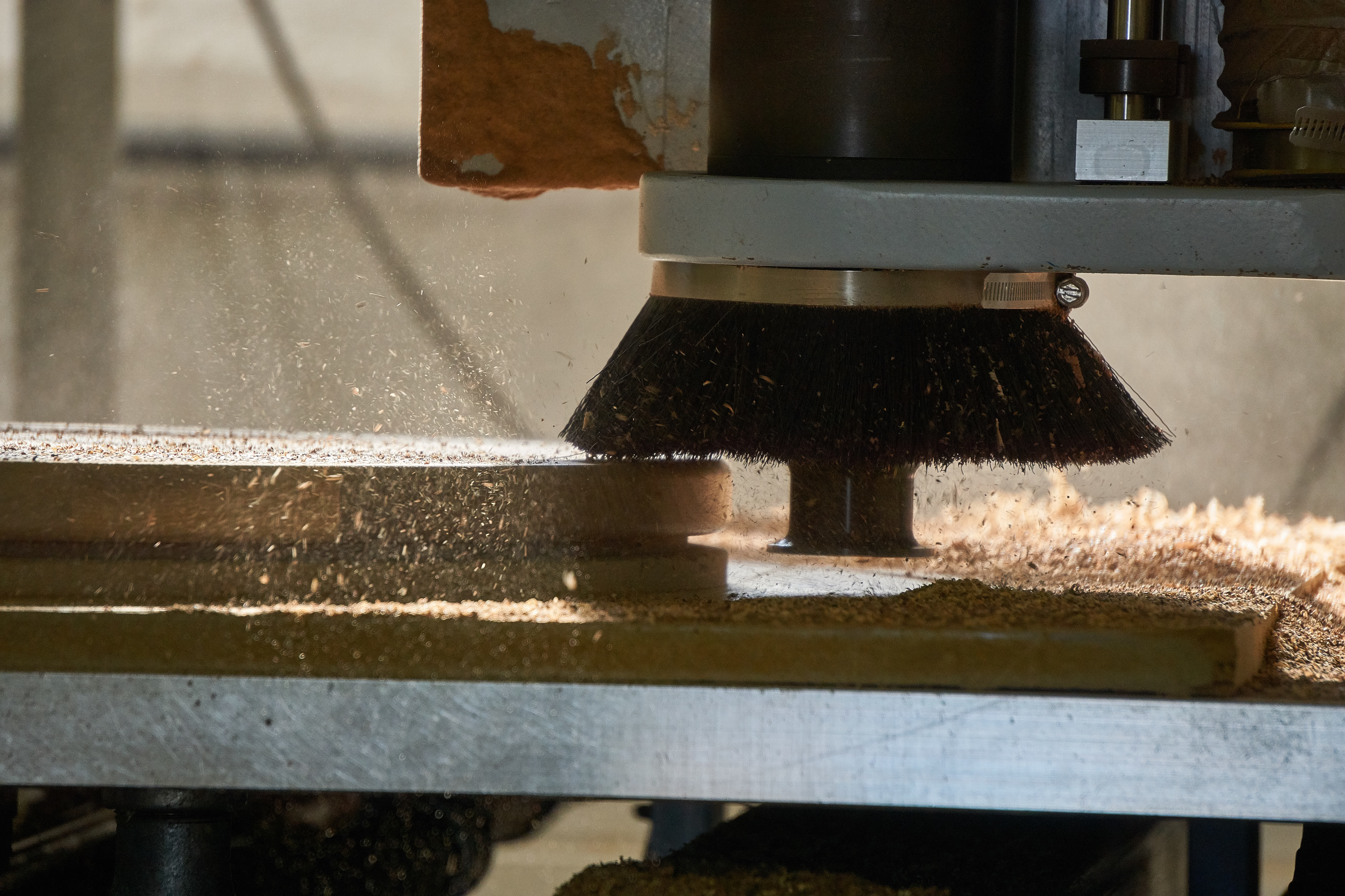 A CNC Machine Milling Wood