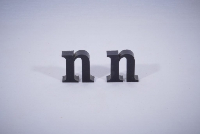 Acrylic letters cut by laser
